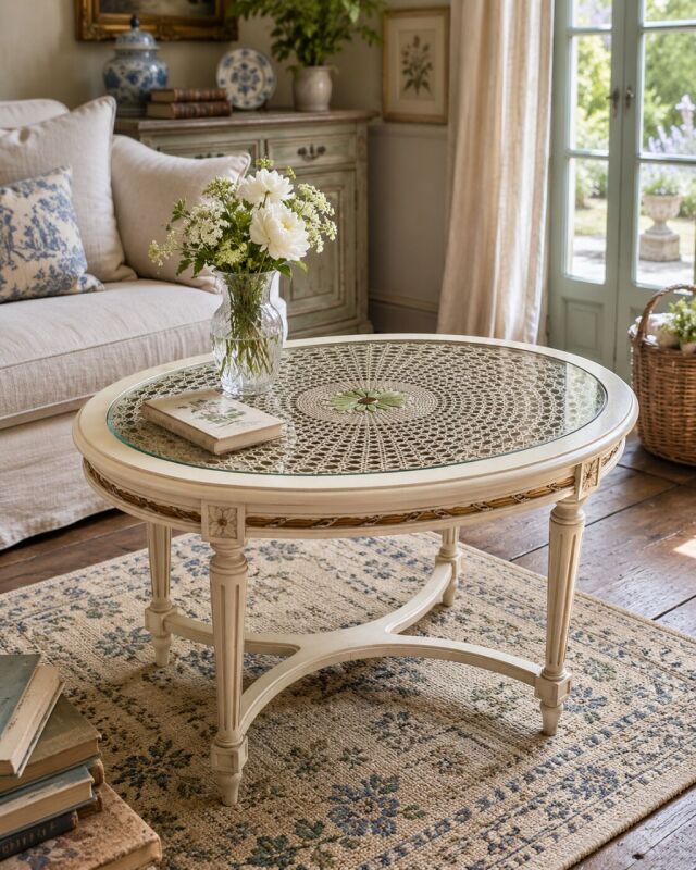 Starožitný konferenčný stolík v štýle Ľudovíta XVI. 